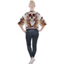 Harvest Of Fear Logo Illustration Skull Pistol Mock Neck T-Shirt View2