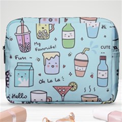 Drinks Cocktails Doodle Coffee Make Up Pouch (large)