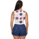Fruits Halves Pattern Design Women s Sleeveless Wrap Top View4