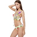 Fruits Pattern Background Food Low Cut Ruffle Edge Bikini Set View2