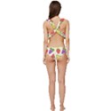 Fruits Pattern Background Food Low Cut Ruffle Edge Bikini Set View4