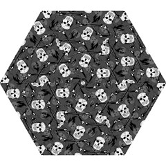 Skull Skeleton Pattern Texture Mini Folding Umbrellas
