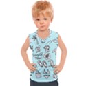 June Doodle Tropical Beach Sand Kids  Sport Tank Top View1