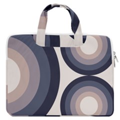 Circle Tile Design Pattern Macbook Pro 16  Double Pocket Laptop Bag  by Ravend