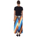 Pattern Triangle Design Repeat Flared Maxi Skirt View2