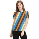 Pattern Triangle Design Repeat Women s Short Sleeve Rash Guard View1