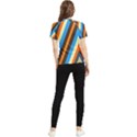 Pattern Triangle Design Repeat Women s Short Sleeve Rash Guard View2