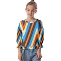 Pattern Triangle Design Repeat Kids  Cuff Sleeve Top View1