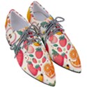 Fruit Sweet Pattern Pointed Oxford Shoes View3