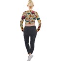 Autumn Leaves Colours Season Long Sleeve Cropped Velvet Jacket View2