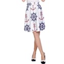Nautical Seamless Pattern A-Line Skirt View1