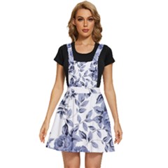 Blue Vintage Background Background With Flowers, Vintage Apron Dress