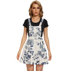 Blue Vintage Background, Blue Roses Patterns, Retro Apron Dress