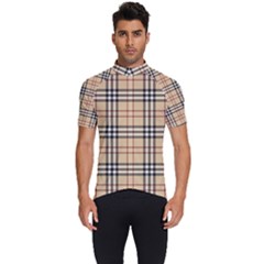 Burberry, Checker, Clothes, Fashion, Pattern Men s Short Sleeve Cycling Jersey
