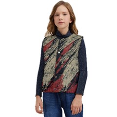 Fabric, Texture, Colorful, Spots Kid s Button Up Puffer Vest	