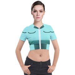 Adventure Time Bmo Short Sleeve Cropped Jacket