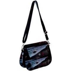 Artistic Creepy Dark Evil Fantasy Halloween Horror Psychedelic Scary Spooky Saddle Handbag