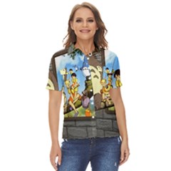 My Neighbor Totoro Women s Short Sleeve Double Pocket Shirt