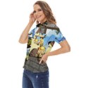 My Neighbor Totoro Women s Short Sleeve Double Pocket Shirt View3