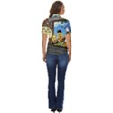 My Neighbor Totoro Women s Short Sleeve Double Pocket Shirt View4