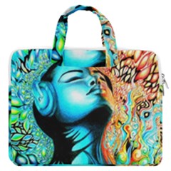 Color Detail Dream Fantasy Neon Psychedelic Teaser Macbook Pro 13  Double Pocket Laptop Bag