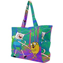 Jake And Finn Adventure Time Landscape Forest Saturation Simple Shoulder Bag