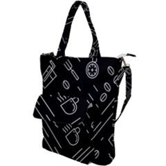 Coffee Background Shoulder Tote Bag