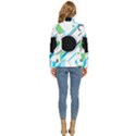 Geometric Shapes Background Women s Puffer Bubble Jacket Coat View4