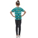 Different Type Vector Cartoon Dog Faces Kids  Mesh Piece T-Shirt View2