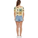 Egyptian Flat Style Icons Button up blouse View4
