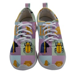 Egypt Icons Set Flat Style Women Athletic Shoes