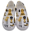 Egypt Symbols Decorative Icons Set Men s Canvas Slip Ons View1