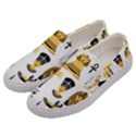 Egypt Symbols Decorative Icons Set Men s Canvas Slip Ons View2