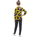 Leopard Print Seamless Pattern Kids  Long Mesh T-Shirt View2