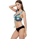Illustration Ufo Alien  Unidentified Flying Object Low Cut Ruffle Edge Bikini Top View2