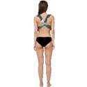 Illustration Ufo Alien  Unidentified Flying Object Low Cut Ruffle Edge Bikini Top View4