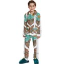 Psychedelic Art Painting Peace Drawing Landscape Art Peaceful Kids  Long Sleeve Velvet Pajamas Set View1