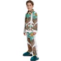 Psychedelic Art Painting Peace Drawing Landscape Art Peaceful Kids  Long Sleeve Velvet Pajamas Set View2