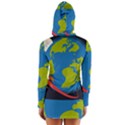 Spaceship Design Long Sleeve Hooded T-shirt View2