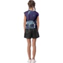 Alien Astronaut Scene Kids  Raglan Cap Sleeve T-Shirt View2