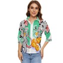 Mouse Cheese Tail Rat Mice Hole Women s Quarter Sleeve Pocket Shirt View1