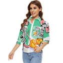 Mouse Cheese Tail Rat Mice Hole Women s Quarter Sleeve Pocket Shirt View3
