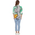 Mouse Cheese Tail Rat Mice Hole Women s Quarter Sleeve Pocket Shirt View4