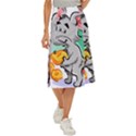 Mouse Cheese Tail Rat Mice Hole Midi Panel Skirt View1