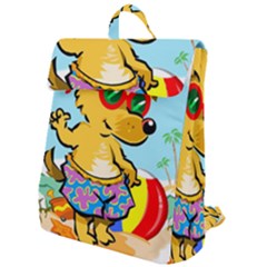 Beach Chihuahua Dog Pet Animal Flap Top Backpack