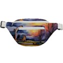 Rural Farm Fence Pathway Sunset Fanny Pack View1