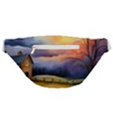 Rural Farm Fence Pathway Sunset Fanny Pack View2