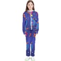 Cartoon Funny Aliens With Ufo Duck Starry Sky Set Kids  Tracksuit View1
