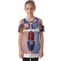 Gorilla Ape Zoo Mammal Usa Fold Over Open Sleeve Top View1