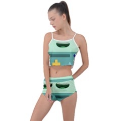 Bmo Adventure Time Summer Cropped Co-ord Set